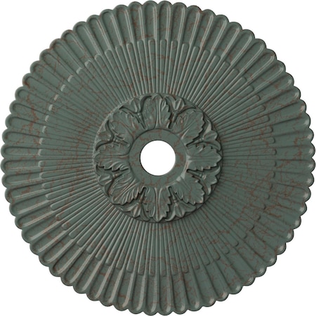 Ekena Millwork Melonie Ceiling Medallion (Fits Canopies up to 6 1/4"), 36 1/4"OD x 1 7/8"P, Cloud Burst Crackle CM36MECBC